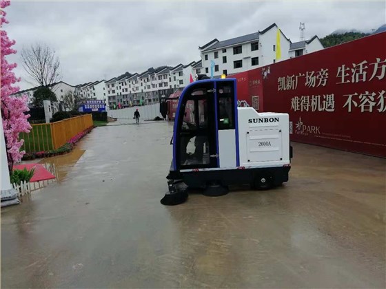 全封閉掃地車浙江麗水工地案例