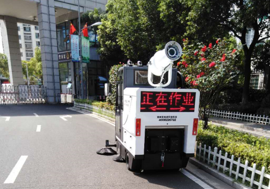 電動清掃車進駐山東淄博某學校